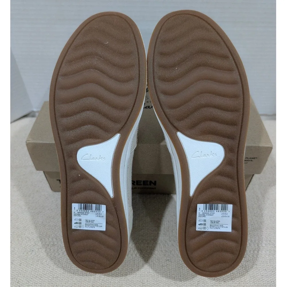 Clarks Cloudsteppers Breeze Step Loafers‎ Natural Interest Shimmer 8.5 M NIB